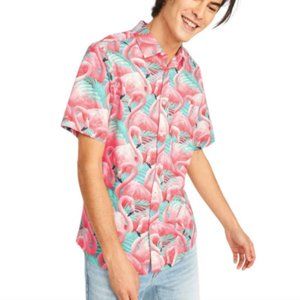 Flex Fit Button Down Short Sleeve Casual Shirt  Chest Pocket SZ 3XL - NEW!